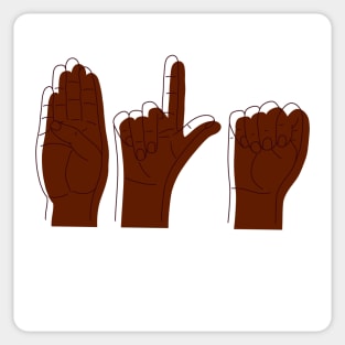 BLM ASL Sticker